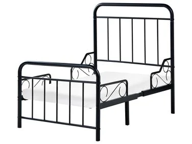 Uttrekkbar barneseng Metall ANAIS 90 x 200 cm Svart v:4797097 Uttrekkbar barneseng Metall ANAIS 90 x 200 cm Svart v:4797097