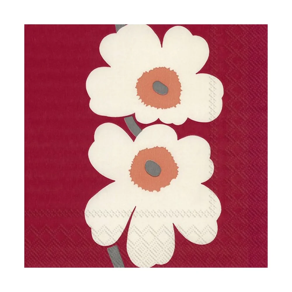Unikko 60-årsjubileum servietter 33×33 cm 20-pk v:8206412 Unikko 60-årsjubileum servietter 33×33 cm 20-pk v:8206412