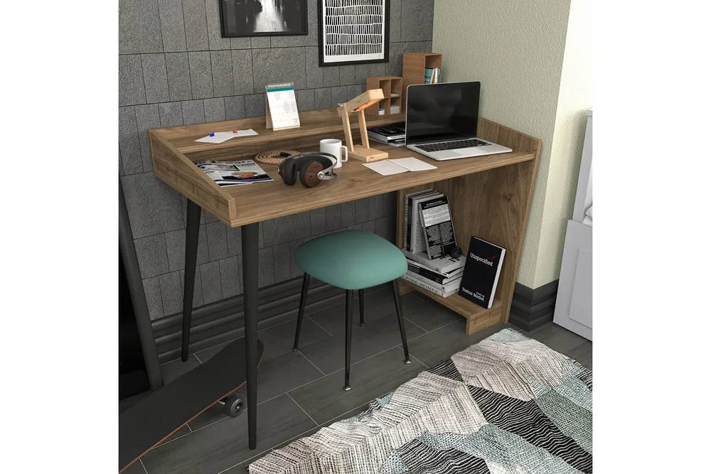 Andifli Skrivebord 59×88,3×121,8 cm med oppbevaring v:3371513 Andifli Skrivebord 59×88,3×121,8 cm med oppbevaring v:3371513