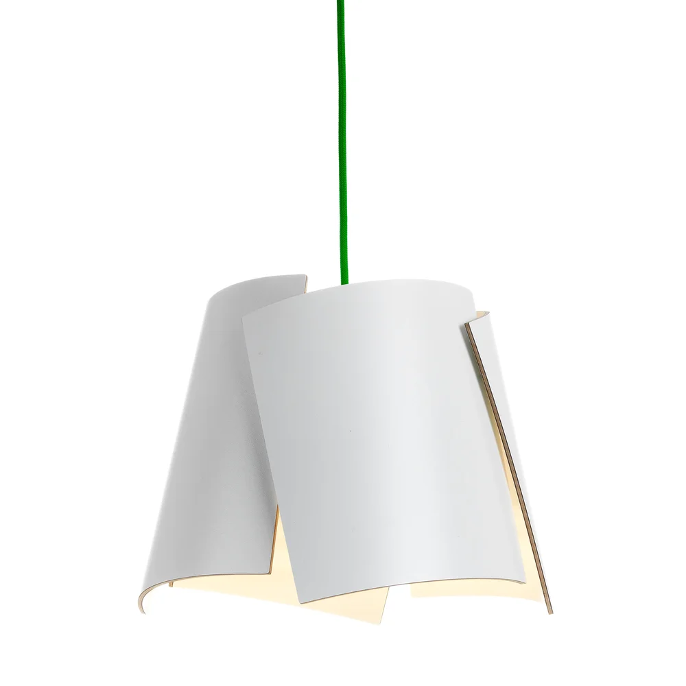 Leaf hvit lampe v:7968105