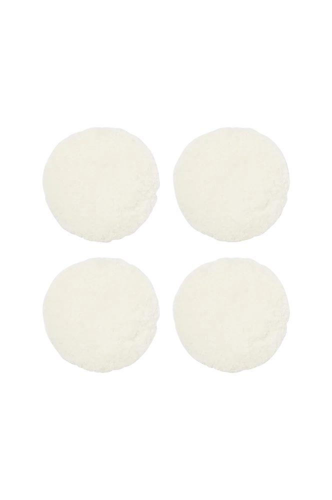 Saueskinnspute Round Curly 4-pakning – Hvit – Tekstiler | m v:5759914