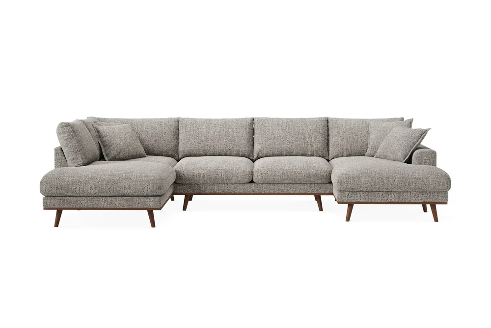 Copenhagen Premium 5-personers Venstrevendt U-formet Dyb Sofa med Divan og Chaiselong i Chenille v:8984301 Copenhagen Premium 5-personers Venstrevendt U-formet Dyb Sofa med Divan og Chaiselong i Chenille v:8984301