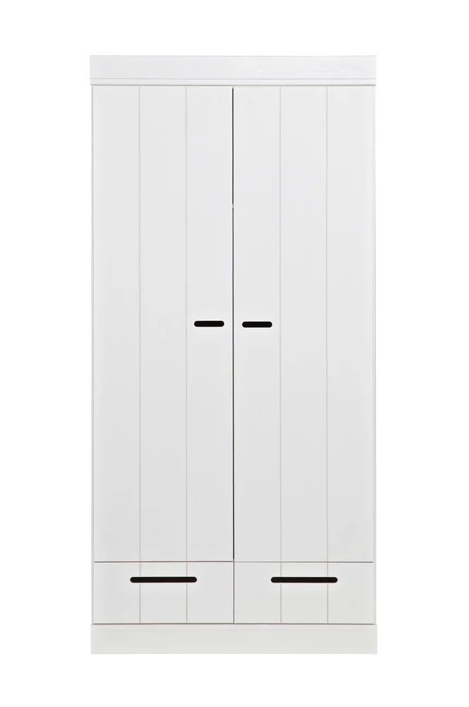 Garderobeskap Connect m struktur, H195xB94xD53 – Hvit m v:5350700 Garderobeskap Connect m struktur, H195xB94xD53 – Hvit m v:5350700