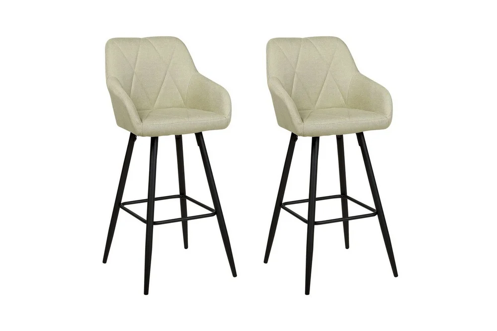 Barstol Beliani Darien set om 2 Grön-Svart Light green v:8417517 Barstol Beliani Darien set om 2 Grön-Svart Light green v:8417517