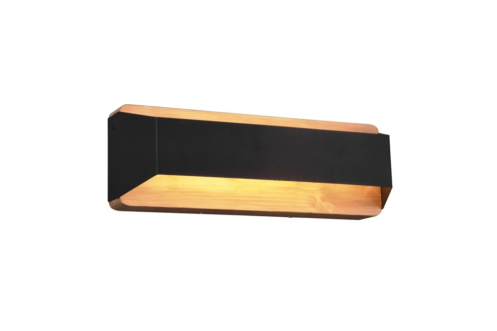 Trio Lighting Arino LED vegglampe 35 cm matt svart v:2882786