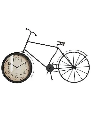 Klokke LILLO 59 cm Metall Svart v:8569868 Klokke LILLO 59 cm Metall Svart v:8569868