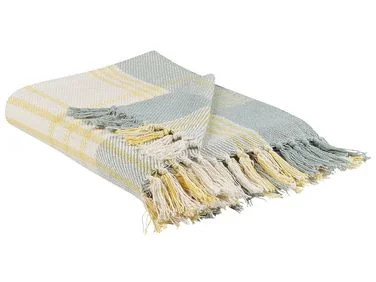 Pledd BETALI Bomull 125 x 150 cm Gul v:1145661