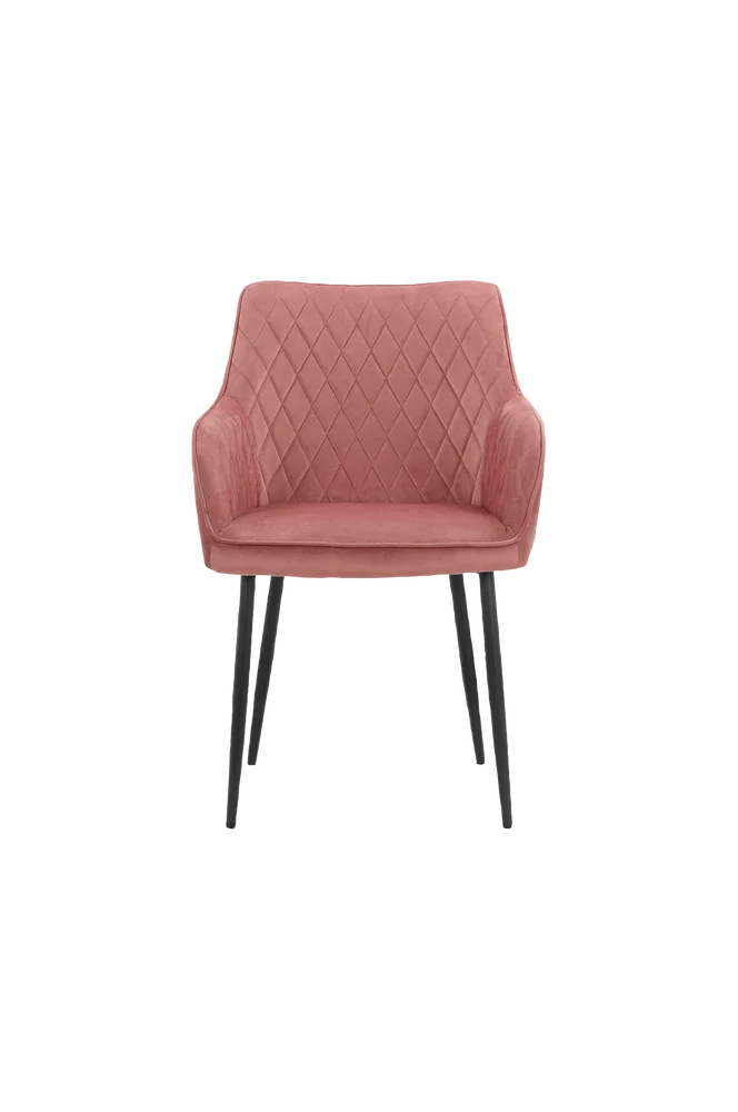 Spisestol med armlener ELVIRA, 2-pk. – Rosa m v:4472677 Spisestol med armlener ELVIRA, 2-pk. – Rosa m v:4472677