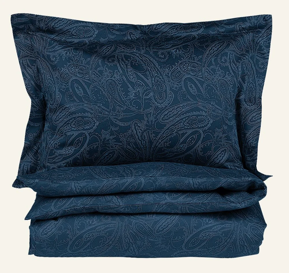 Egyptisk bomull sateng sengesett tåkeblå – 200×220 cm v:4417967 Egyptisk bomull sateng sengesett tåkeblå – 200×220 cm v:4417967