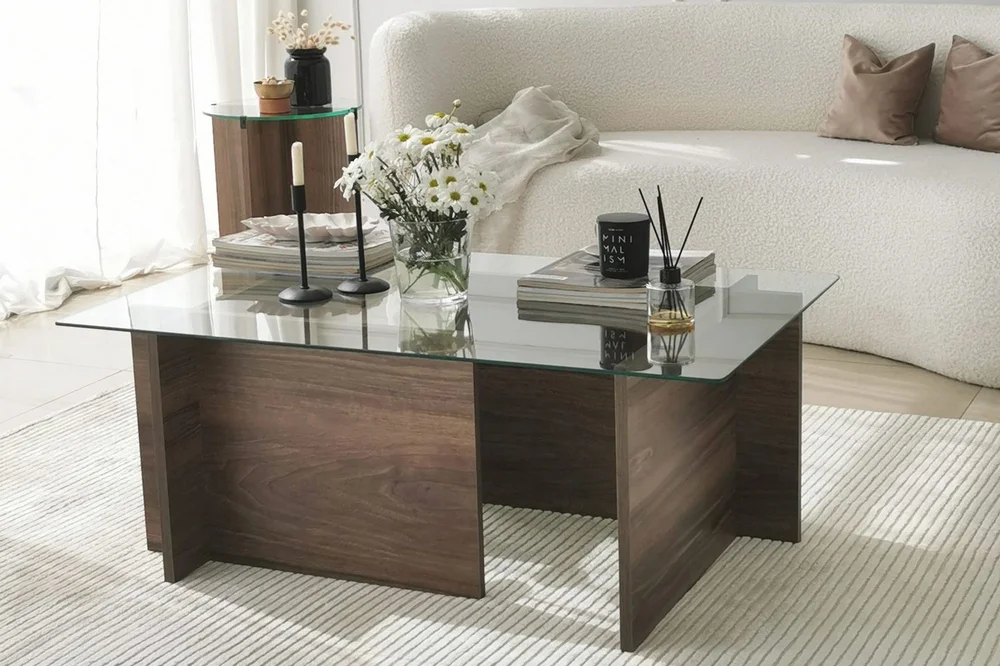 Almasi Rektangulært Sofabord 105x40x105 cm v:3117546 Almasi Rektangulært Sofabord 105x40x105 cm v:3117546