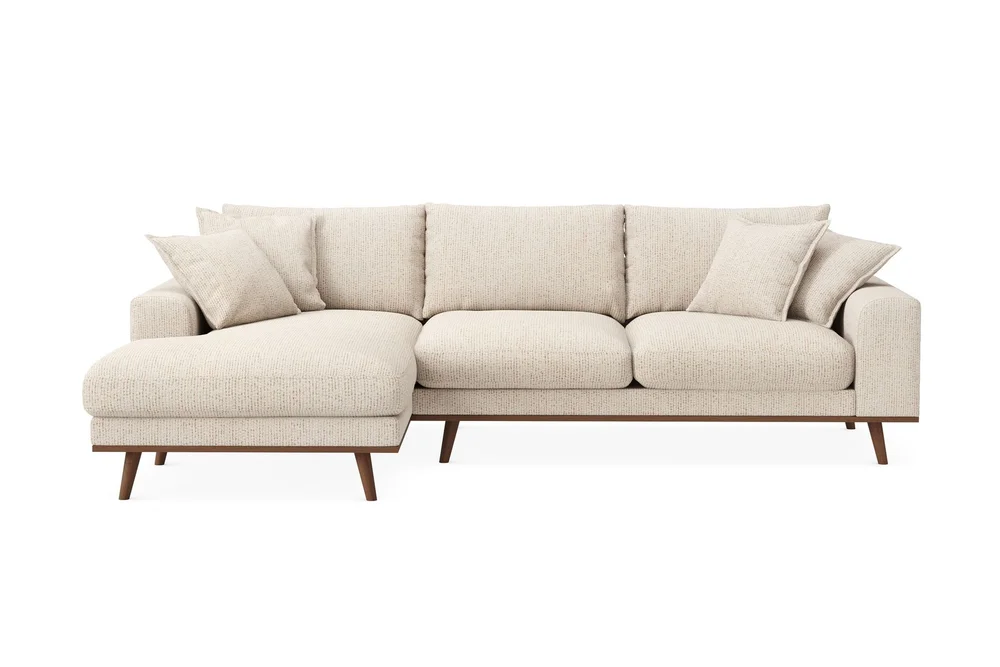 Copenhagen Premium 4-personers Venstrevendt L-formet Dyb Divansofa i Chenille v:8859228