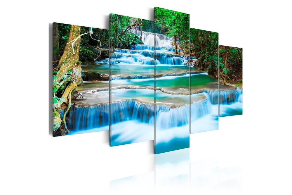 Bilde Blue Waterfall In Kanchanaburi Thailand 200×100 v:4562816 Bilde Blue Waterfall In Kanchanaburi Thailand 200×100 v:4562816