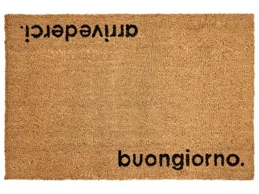 Dørmatte LABO Naturlig 60 x 90 cm Tekst Kokosfiber v:3976144 Dørmatte LABO Naturlig 60 x 90 cm Tekst Kokosfiber v:3976144