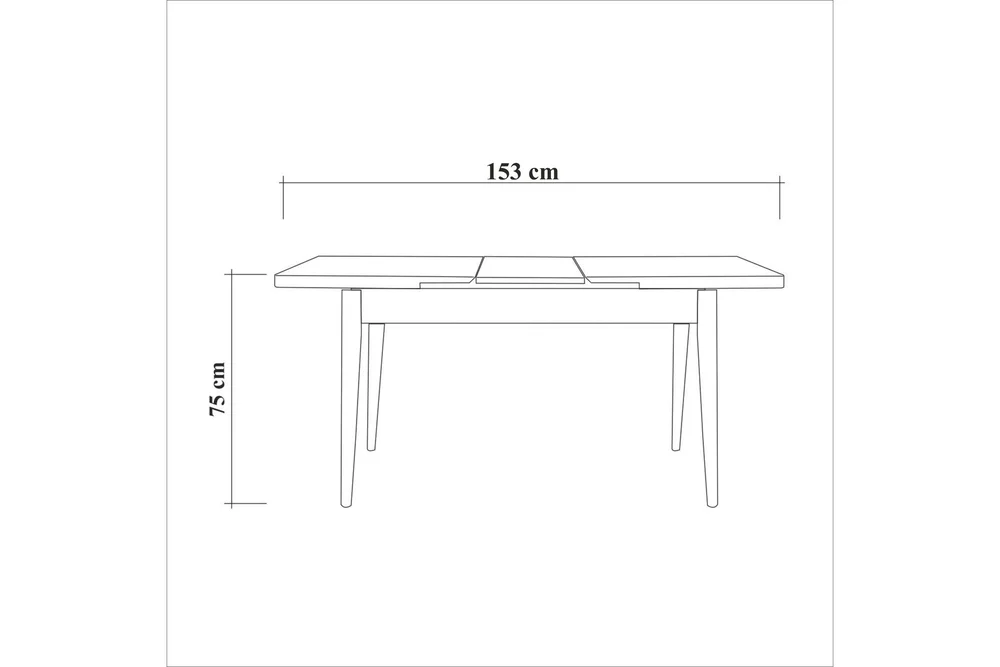 Oliver Spisebord 120x75 cm Svart v:9398483