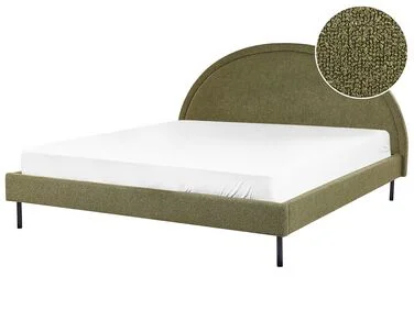 Seng Bouclé MARGUT 180 x 200 cm Olivengrønn v:2702125