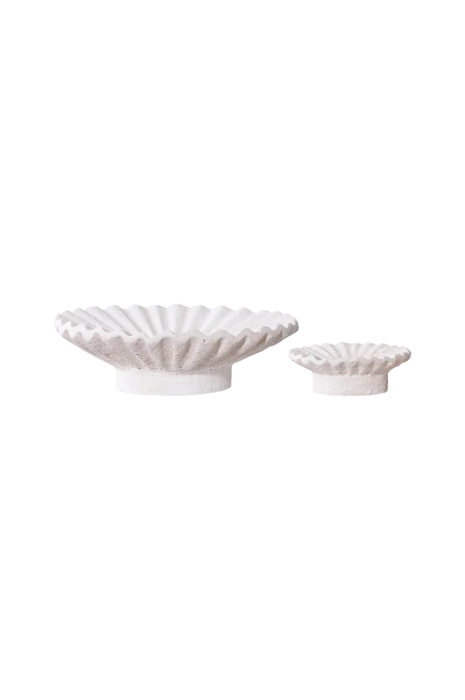 Blokklysholder – sett med 2 stk. – Hvit – Dekor | m v:4059217