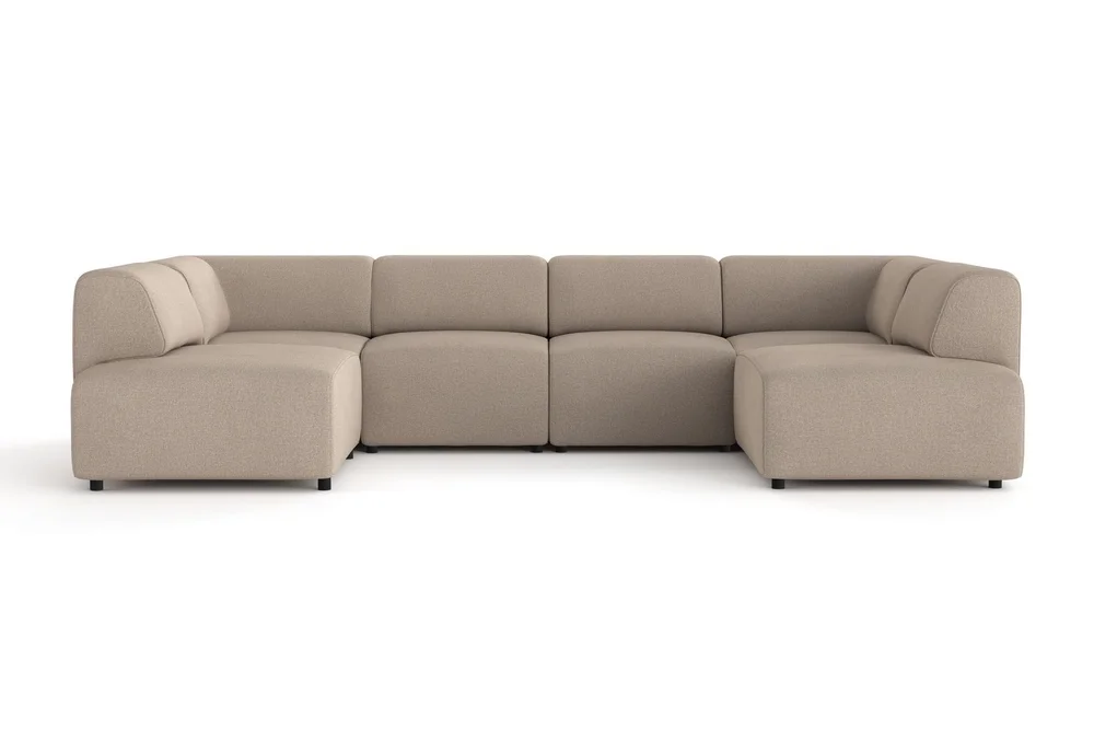 Torvasen 6-seters sofa med dobbeldivan i stoff v:6295088 Torvasen 6-seters sofa med dobbeldivan i stoff v:6295088