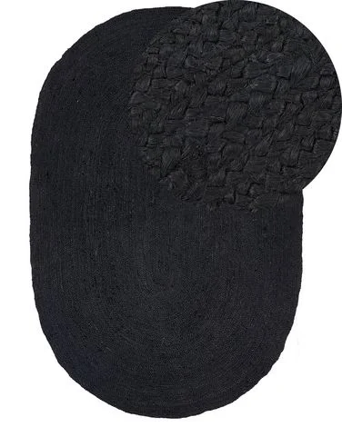 Teppe DEMIRCI Svart 160 x 230 cm Jute v:2409707