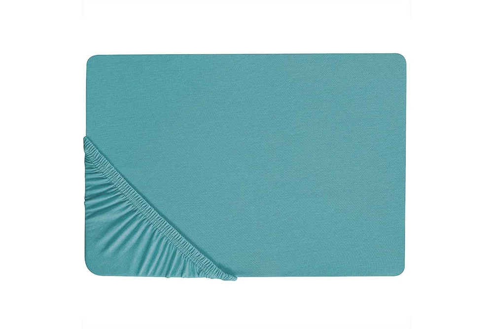 Laken med strikk Hofuf Turkis, 200×200 cm v:2410336 Laken med strikk Hofuf Turkis, 200×200 cm v:2410336