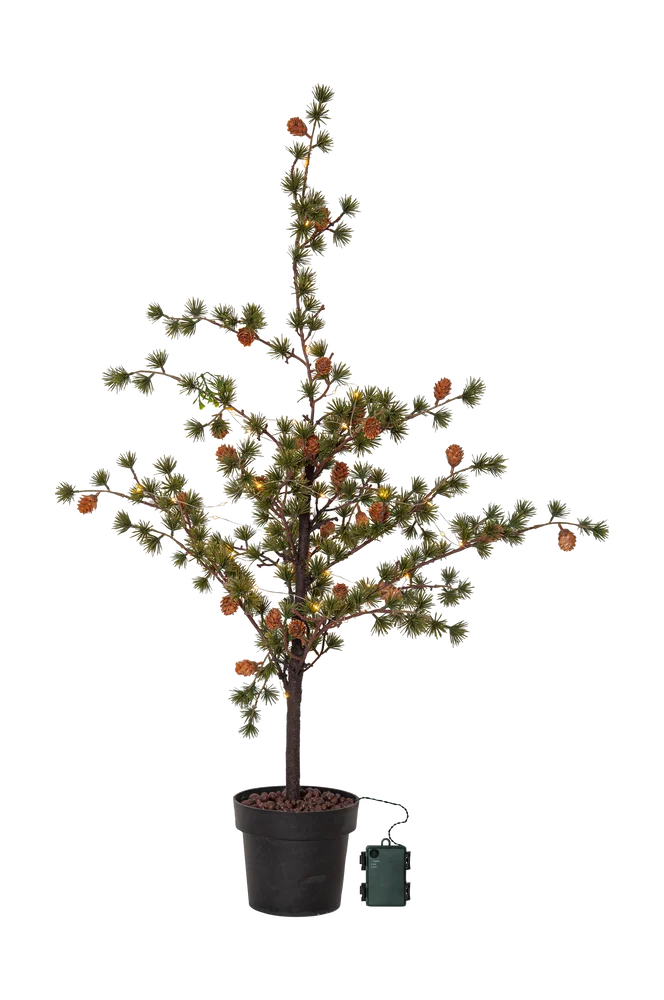 Dekortre Larix 117 cm – Grønn – Belysning | m v:9143897