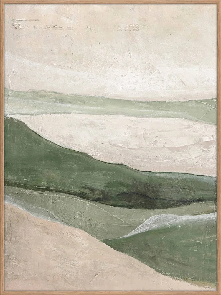 Design Painting / Green Field / 90×120 Cm / Eik ramme – Grønn – Dekor | m v:9904416 Design Painting / Green Field / 90×120 Cm / Eik ramme – Grønn – Dekor | m v:9904416