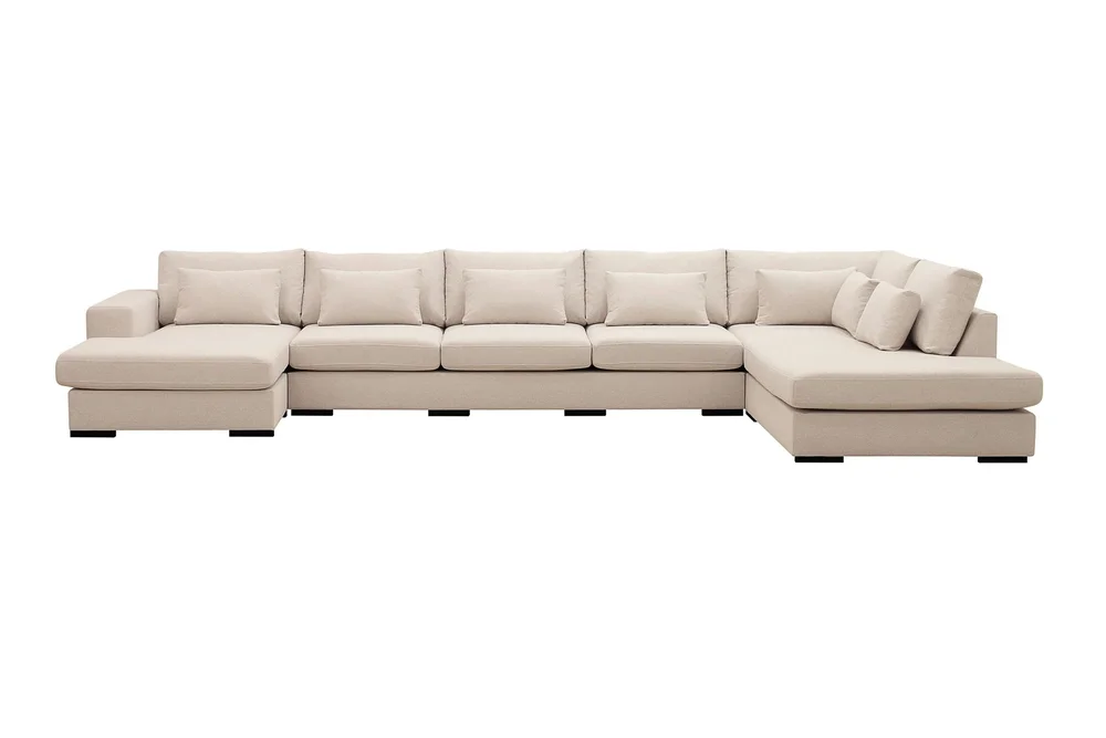 Grande 6-seters U-Sofa med Divan Venstre v:2195199