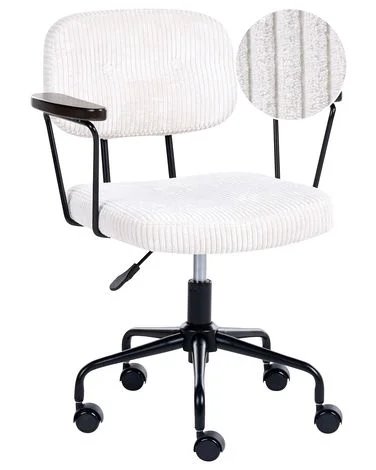 Kontorstol ALGERITA Kordfløyel Off white v:6271706 Kontorstol ALGERITA Kordfløyel Off white v:6271706