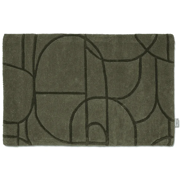 Modern Abstract Dørmatte 60×90 cm, Grønn v:8832882 Modern Abstract Dørmatte 60×90 cm, Grønn v:8832882