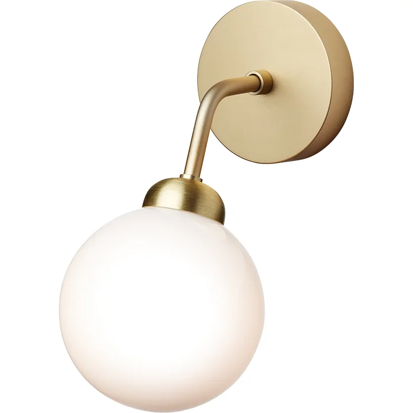 Apiales Vegglampe, Messing / Opal v:5795720