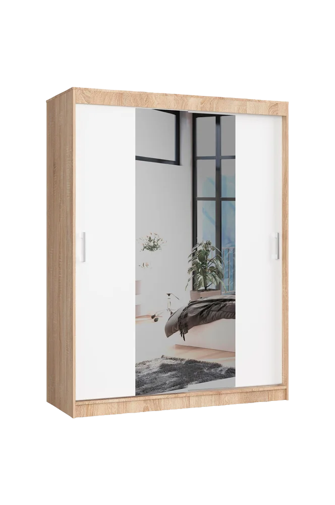 Akord Garderobe med skyvedører – Flerfarget m v:4900471 Akord Garderobe med skyvedører – Flerfarget m v:4900471