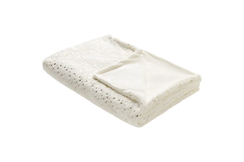 Pledd Alazeya Beige/gull, 130×180 cm v:9808598