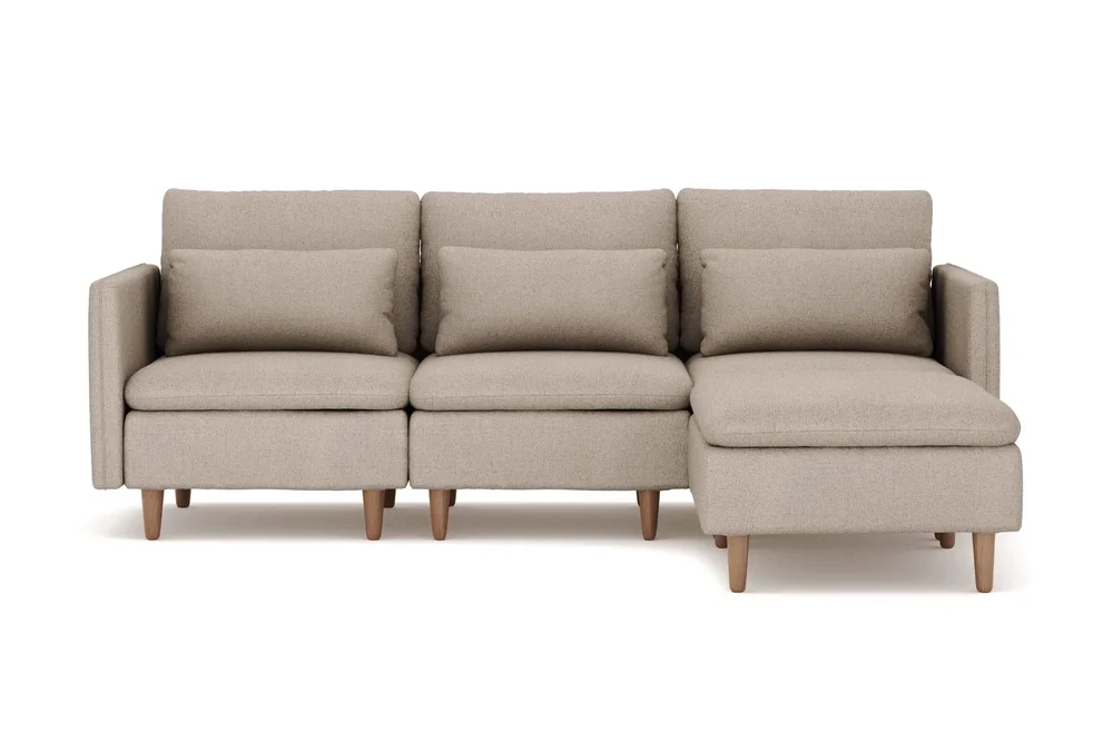 Lovis 3-seters sofa med vendbar sjeselong i stoff v:2287303