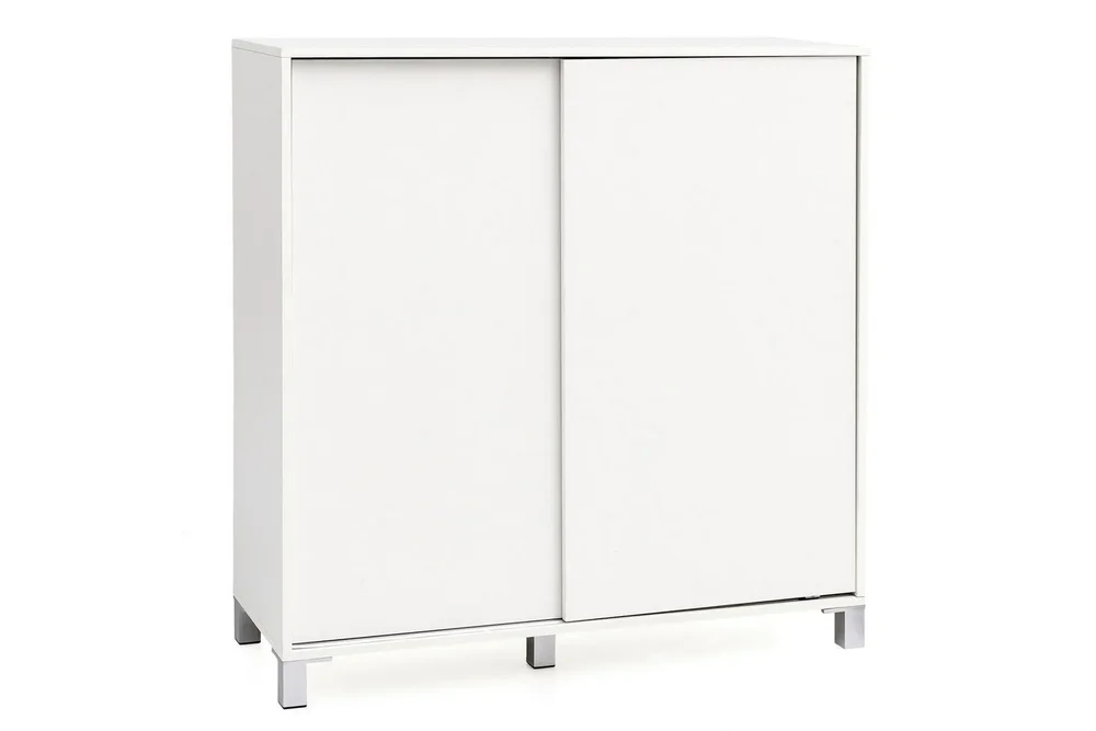 Skoskap Wohnling melaminbelagt MDF, skyvedører, for 20 par Hvit v:7207434