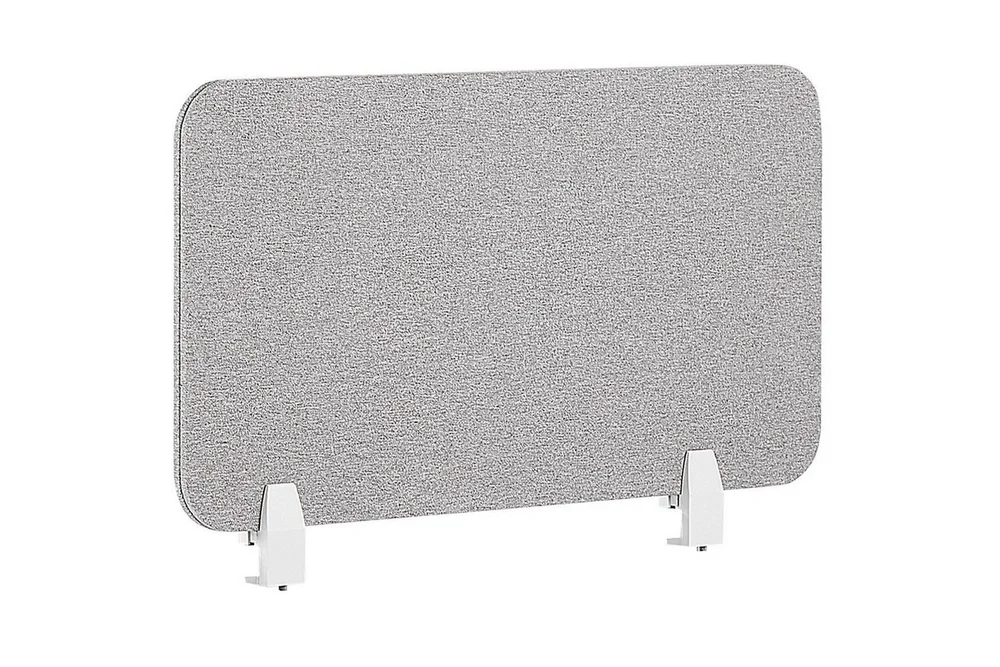 Skiljevägg för skrivbord Beliani Wally Beige, 130x2x40 cm Light grey 80x2x40 cm v:9103007