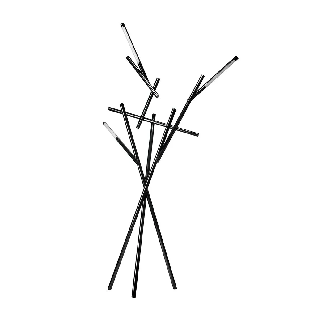 Tuareg Gulvlampe, Krom/Sort v:6426182