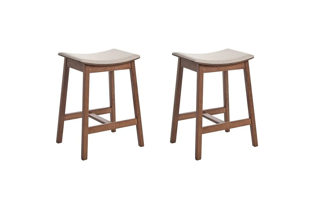 Barstol Dixon set om 2 Beige v:8737448