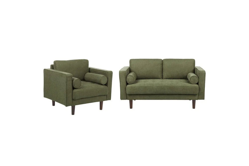 3-sits Soffgrupp Beliani Nurmo Beige/mörkt trä Green, Dark colored wood v:3485667 3-sits Soffgrupp Beliani Nurmo Beige/mörkt trä Green, Dark colored wood v:3485667