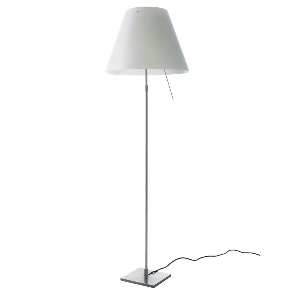 Costanza Gulvlampe, Aluminium/Hvit v:9610717