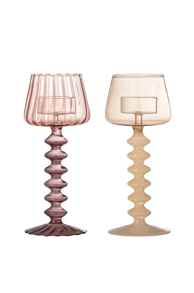 Daze Votive, sett med 2 stk. – Rosa – Dekor | m v:7059880