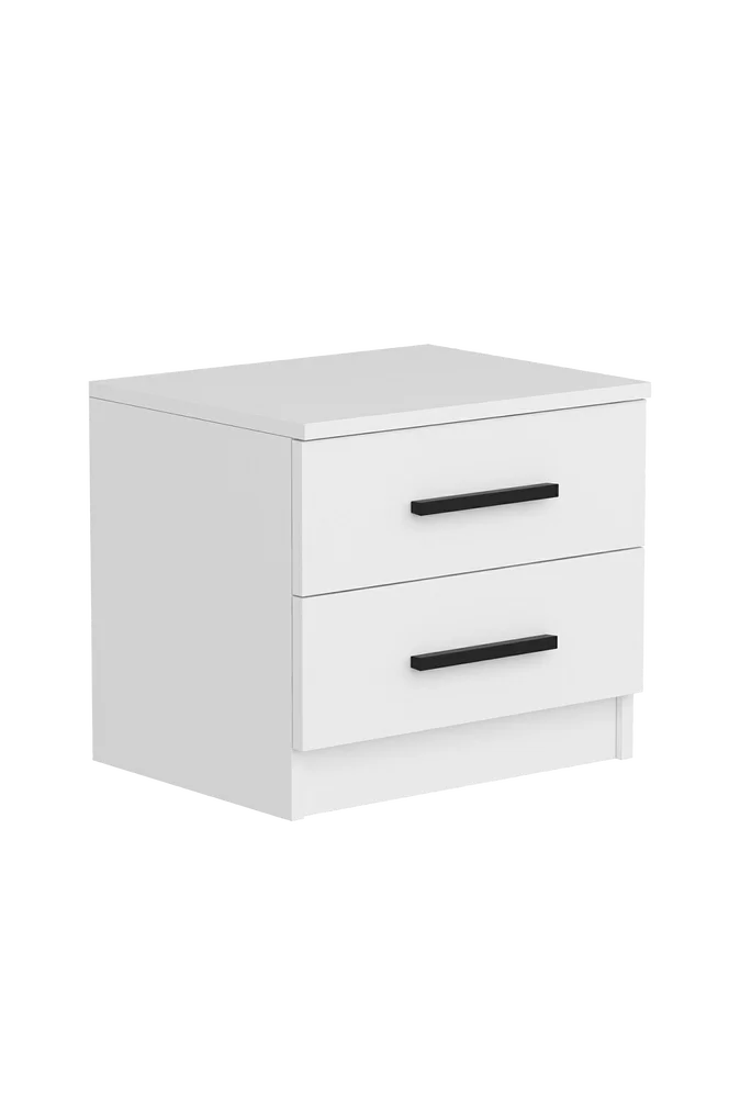 Nattbord – Fern – Hvit m v:7593169 Nattbord – Fern – Hvit m v:7593169