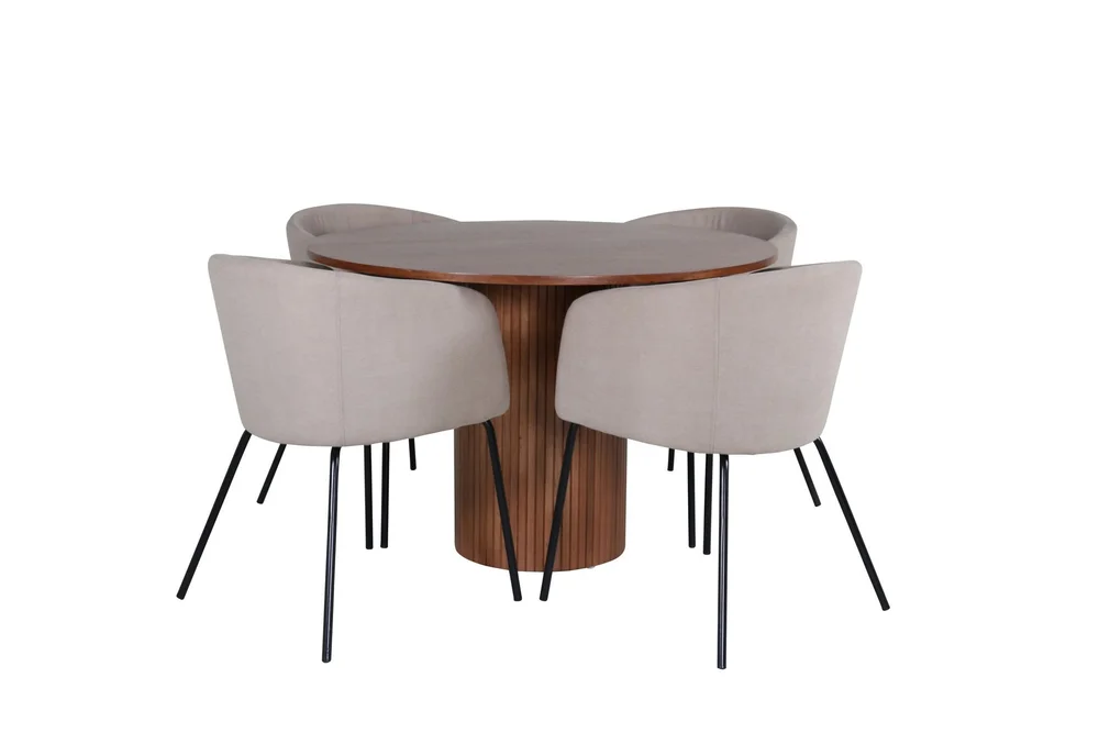 Bianca Matgruppe 110 cm Rund med 4 Berit stoler v:9412370 Bianca Matgruppe 110 cm Rund med 4 Berit stoler v:9412370
