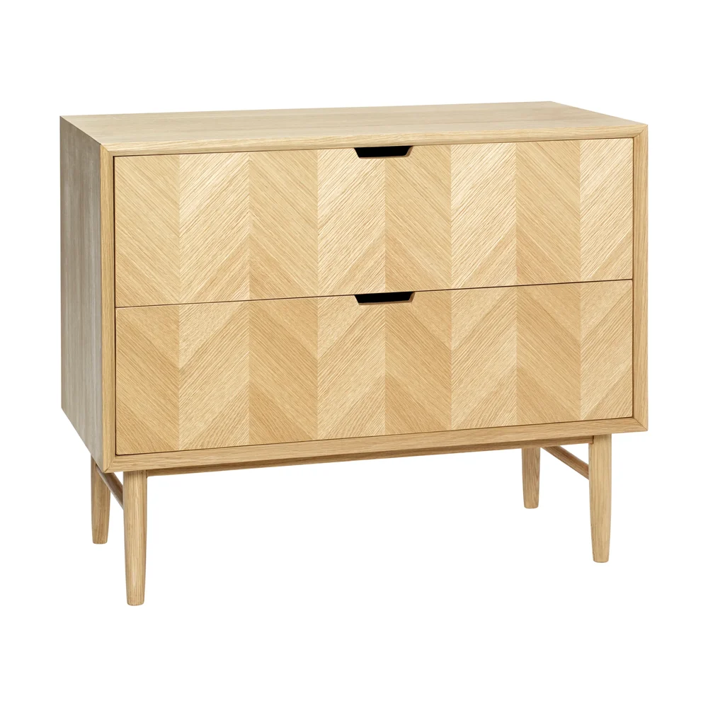 Herringbone kommode med skuffer v:1328454