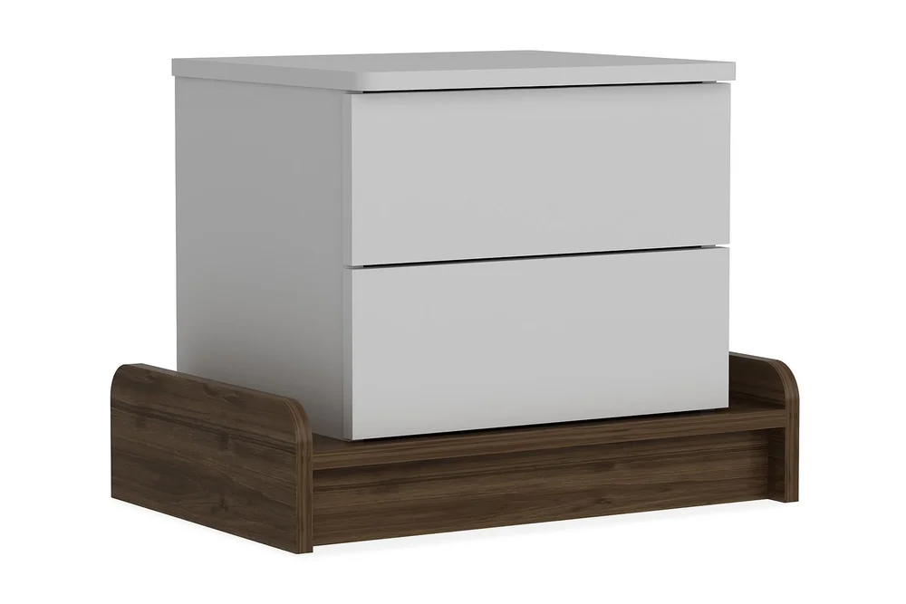 Hejde Nattbord 60 cm med Oppbevaring 2 Skuffer v:2317539 Hejde Nattbord 60 cm med Oppbevaring 2 Skuffer v:2317539
