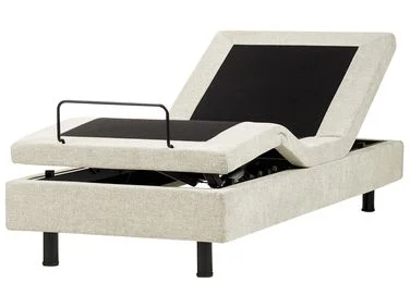 Justerbar seng uten hodegjerde CASTELLAN 90 x 200 cm Beige v:6049418 Justerbar seng uten hodegjerde CASTELLAN 90 x 200 cm Beige v:6049418
