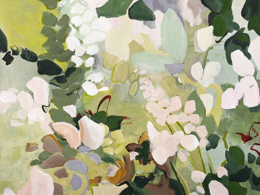 Green Garden / Blandet maleri / 120 X 90 cm - Grønn - Dekor | m v:2139906