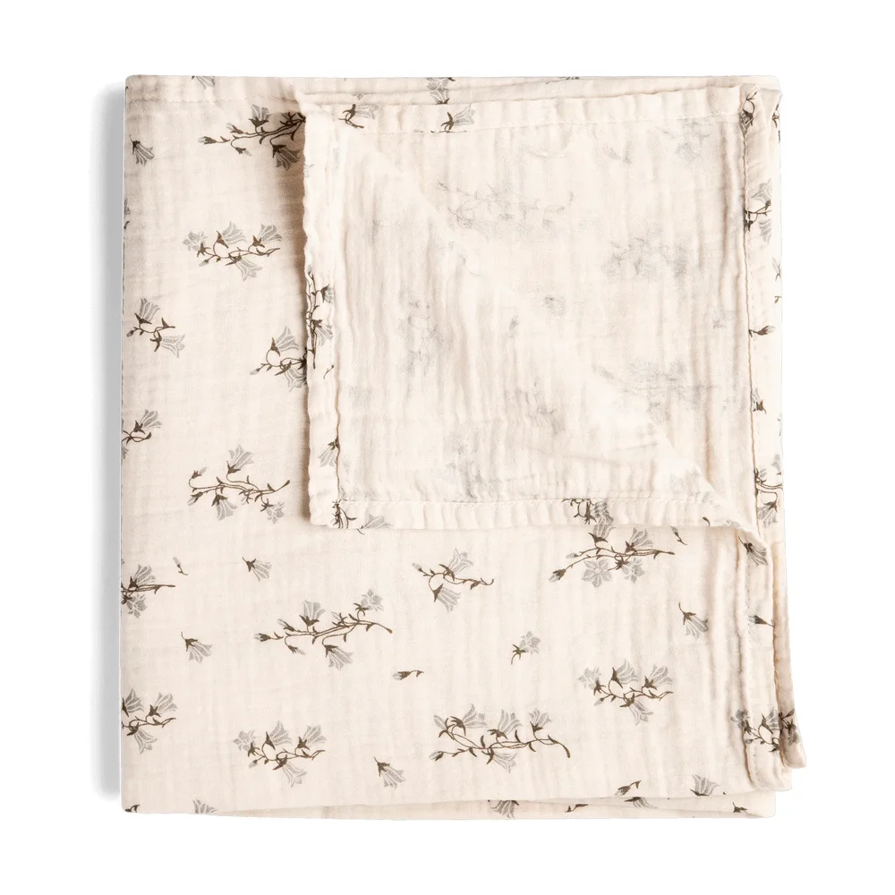 Bluebell Muslin Swaddle pledd v:5118074