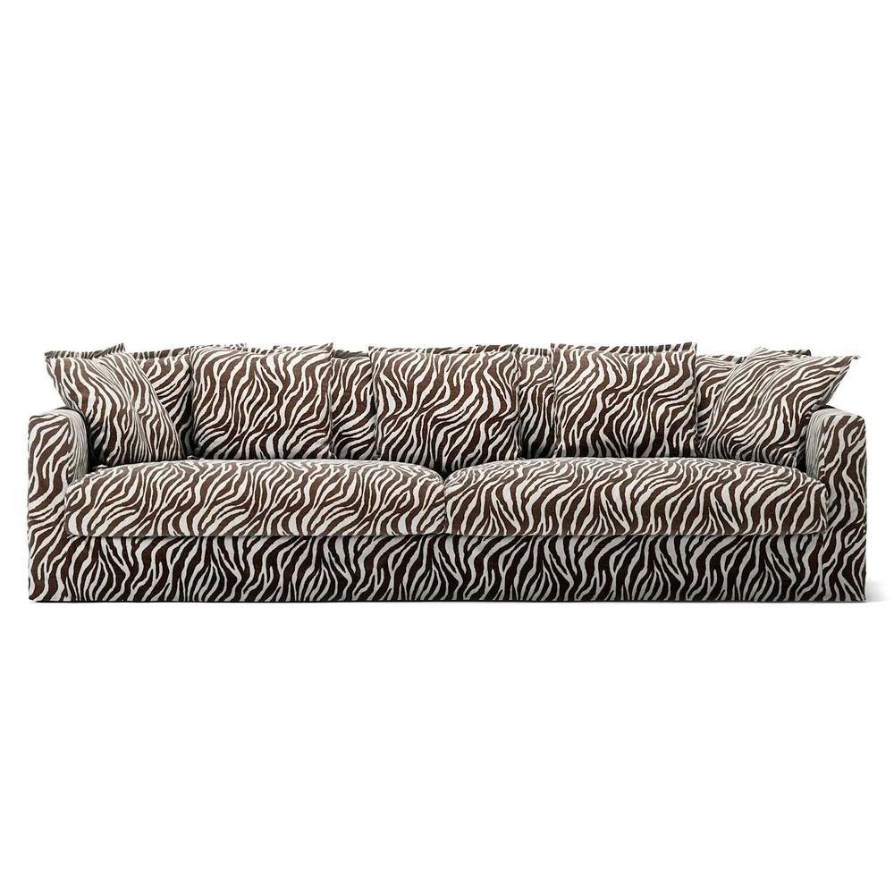 Stopning Til Le Grand Air 4-seter Sofa Chenille, Zebra v:7411854 Stopning Til Le Grand Air 4-seter Sofa Chenille, Zebra v:7411854