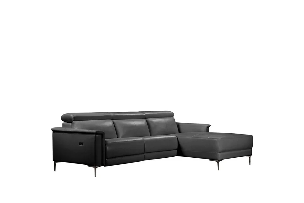 Hjørnesofa 3-seter Lund Svart, Lær/PU, Høyre Elektrisk Recliner v:5893016 Hjørnesofa 3-seter Lund Svart, Lær/PU, Høyre Elektrisk Recliner v:5893016