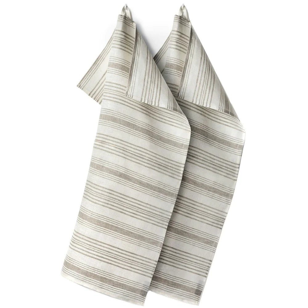 Gästabud Håndkle Lin 50×70 cm 2-pk, Naturlig v:554110