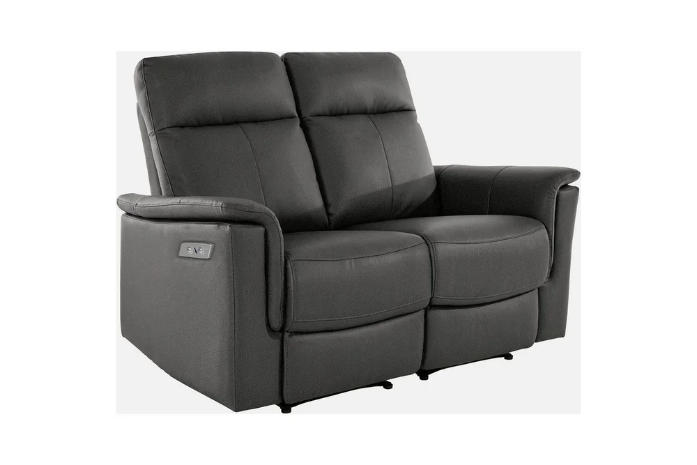 Sofa 2-seter Southbrook Grå, PU/tre/metall, Elektrisk recliner v:7109710 Sofa 2-seter Southbrook Grå, PU/tre/metall, Elektrisk recliner v:7109710